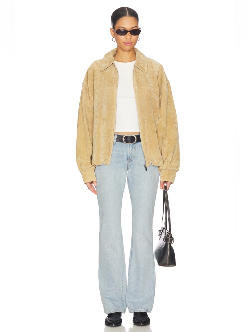 GRLFRND Serena Low Rise Slim Flare Jeans – Ocean Avenue - Picture 9 of 10